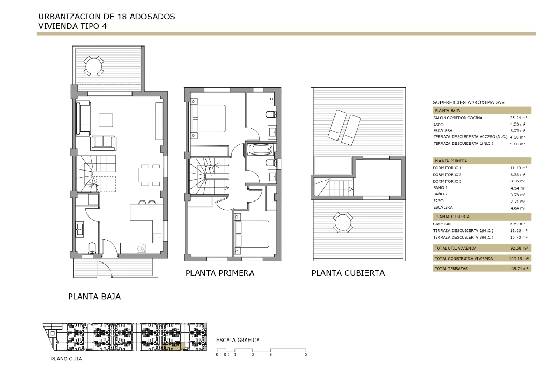 Eck-Reihenhaus in Els Poblets zu verkaufen, Woongedeelte 93 m², Grondstuk 49 m², 3 Slaapkamers, 2 Badkamers, ref.: IV-SV4-8