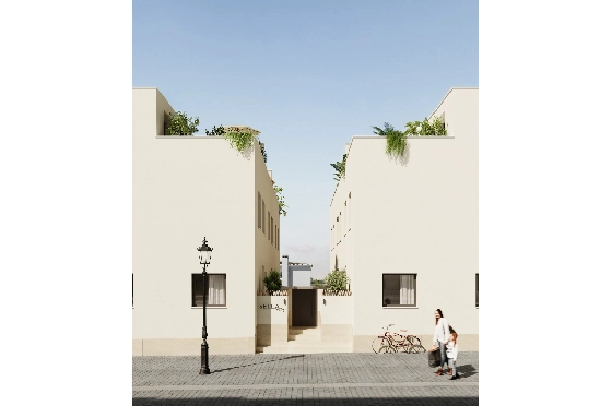 Reihenhaus-Mitte in Els Poblets zu verkaufen, Woongedeelte 95 m², Klimaanlage, Grondstuk 53 m², 3 Slaapkamers, 2 Badkamers, ref.: IV-SV8-6