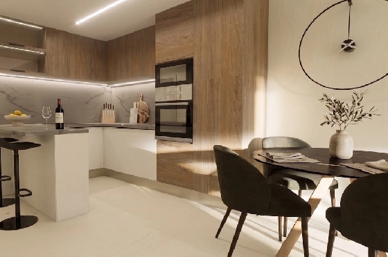 Etagen Apartment in Guardamar del Segura zu verkaufen, Woongedeelte 112 m², Zustand Erstbezug, 3 Slaapkamers, 2 Badkamers, Pool, ref.: HA-GUN-439-A03-6