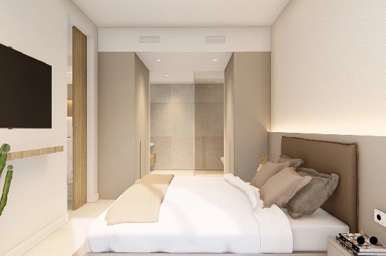 Etagen Apartment in Los Alcazares zu verkaufen, Woongedeelte 100 m², Zustand Erstbezug, Klimaanlage, 3 Slaapkamers, 2 Badkamers, Pool, ref.: HA-LAN-480-A03-13