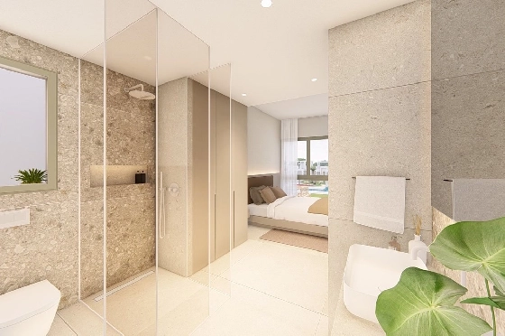 Etagen Apartment in Los Alcazares zu verkaufen, Woongedeelte 100 m², Zustand Erstbezug, Klimaanlage, 3 Slaapkamers, 2 Badkamers, Pool, ref.: HA-LAN-480-A03-15
