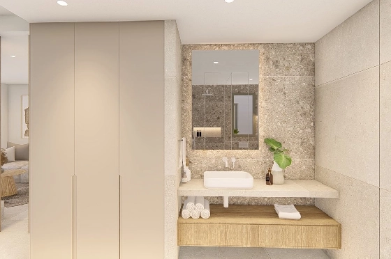 Etagen Apartment in Los Alcazares zu verkaufen, Woongedeelte 100 m², Zustand Erstbezug, Klimaanlage, 3 Slaapkamers, 2 Badkamers, Pool, ref.: HA-LAN-480-A03-16