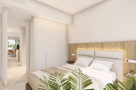 Etagen Apartment in Los Alcazares zu verkaufen, Woongedeelte 100 m², Zustand Erstbezug, Klimaanlage, 3 Slaapkamers, 2 Badkamers, Pool, ref.: HA-LAN-480-A03-21