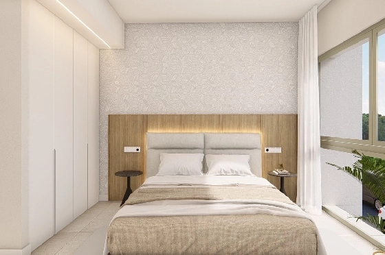 Etagen Apartment in Los Alcazares zu verkaufen, Woongedeelte 100 m², Zustand Erstbezug, Klimaanlage, 3 Slaapkamers, 2 Badkamers, Pool, ref.: HA-LAN-480-A03-22