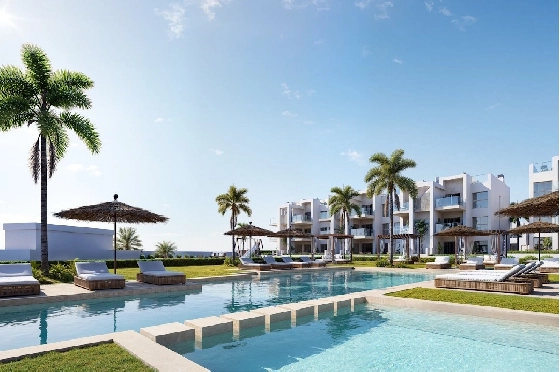 Etagen Apartment in Los Alcazares zu verkaufen, Woongedeelte 100 m², Zustand Erstbezug, Klimaanlage, 3 Slaapkamers, 2 Badkamers, Pool, ref.: HA-LAN-480-A03-4