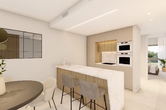 Etagen Apartment in Los Alcazares zu verkaufen, Woongedeelte 100 m², Zustand Erstbezug, Klimaanlage, 3 Slaapkamers, 2 Badkamers, Pool, ref.: HA-LAN-480-A03-6