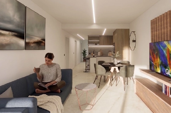 Penthouse Apartment in Guardamar del Segura zu verkaufen, Woongedeelte 146 m², Zustand Erstbezug, 2 Slaapkamers, 2 Badkamers, Pool, ref.: HA-GUN-439-A02-8