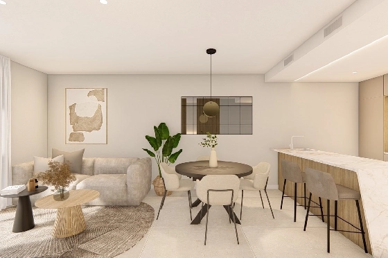 Penthouse Apartment in Los Alcazares zu verkaufen, Woongedeelte 177 m², Zustand Erstbezug, Klimaanlage, 3 Slaapkamers, 2 Badkamers, Pool, ref.: HA-LAN-480-A04-10