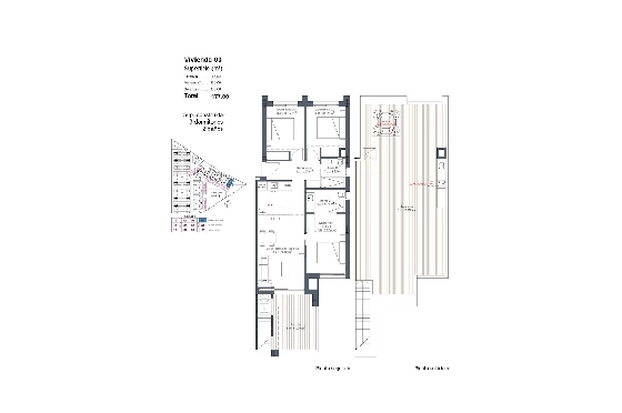 Penthouse Apartment in Los Alcazares zu verkaufen, Woongedeelte 177 m², Zustand Erstbezug, Klimaanlage, 3 Slaapkamers, 2 Badkamers, Pool, ref.: HA-LAN-480-A04-30