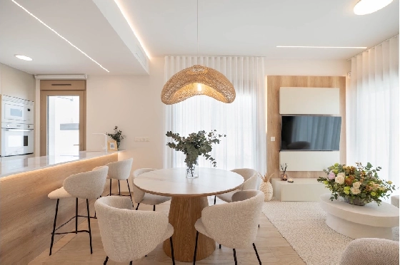 Eck-Reihenhaus in Los Alcazares zu verkaufen, Woongedeelte 146 m², Zustand Erstbezug, Klimaanlage, Grondstuk 177 m², 3 Slaapkamers, 2 Badkamers, Pool, ref.: HA-LAN-480-Q01-11