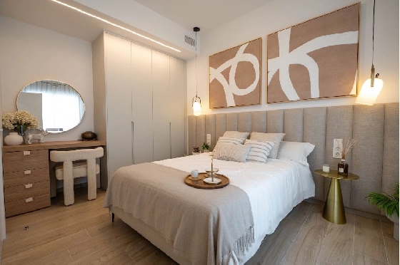 Eck-Reihenhaus in Los Alcazares zu verkaufen, Woongedeelte 146 m², Zustand Erstbezug, Klimaanlage, Grondstuk 177 m², 3 Slaapkamers, 2 Badkamers, Pool, ref.: HA-LAN-480-Q01-18