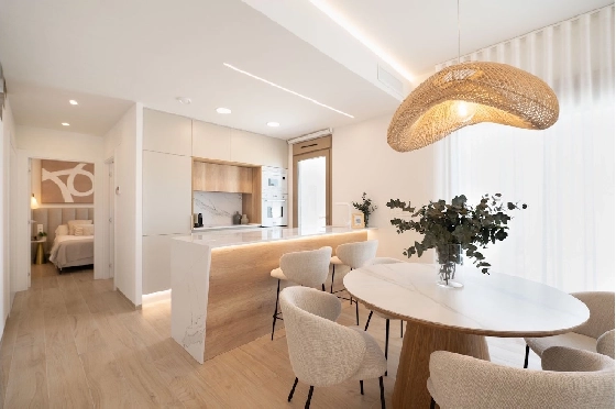 Eck-Reihenhaus in Los Alcazares zu verkaufen, Woongedeelte 146 m², Zustand Erstbezug, Klimaanlage, Grondstuk 177 m², 3 Slaapkamers, 2 Badkamers, Pool, ref.: HA-LAN-480-Q01-2