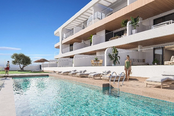 Etagen Apartment in Benijofar zu verkaufen, Woongedeelte 103 m², Zustand Erstbezug, 3 Slaapkamers, 2 Badkamers, Pool, ref.: HA-BNN-319-A01-1