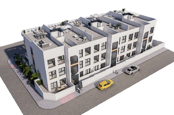 Etagen Apartment in Benijofar zu verkaufen, Woongedeelte 103 m², Zustand Erstbezug, 3 Slaapkamers, 2 Badkamers, Pool, ref.: HA-BNN-319-A01-5