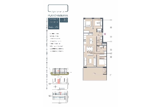 Etagen Apartment in Benijofar zu verkaufen, Woongedeelte 103 m², Zustand Erstbezug, 3 Slaapkamers, 2 Badkamers, Pool, ref.: HA-BNN-319-A01-9