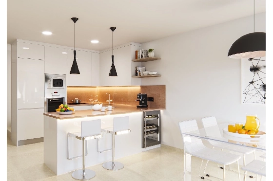 Villa in San Fulgencio zu verkaufen, Woongedeelte 108 m², Zustand Erstbezug, Klimaanlage, Grondstuk 244 m², 3 Slaapkamers, 2 Badkamers, Pool, ref.: HA-MAN-301-E01-4