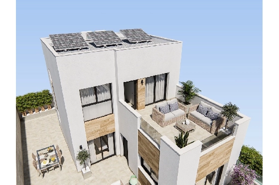 Villa in San Fulgencio zu verkaufen, Woongedeelte 108 m², Zustand Erstbezug, Klimaanlage, Grondstuk 244 m², 3 Slaapkamers, 2 Badkamers, Pool, ref.: HA-MAN-301-E01-5