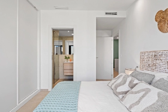 Penthouse Apartment in Los Alcazares zu verkaufen, Woongedeelte 188 m², Zustand Erstbezug, 3 Slaapkamers, 2 Badkamers, Pool, ref.: HA-LAN-492-A02-12