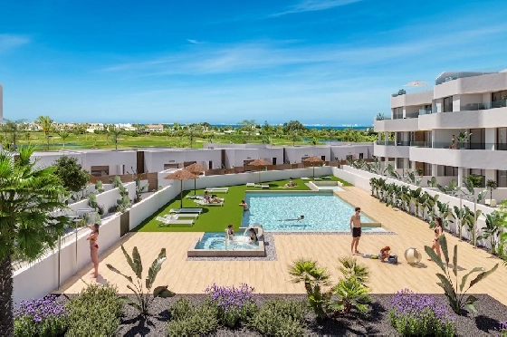 Penthouse Apartment in Los Alcazares zu verkaufen, Woongedeelte 188 m², Zustand Erstbezug, 3 Slaapkamers, 2 Badkamers, Pool, ref.: HA-LAN-492-A02-2