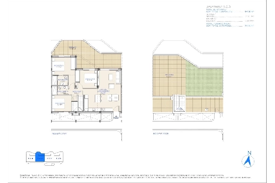 Penthouse Apartment in Los Alcazares zu verkaufen, Woongedeelte 188 m², Zustand Erstbezug, 3 Slaapkamers, 2 Badkamers, Pool, ref.: HA-LAN-492-A02-20