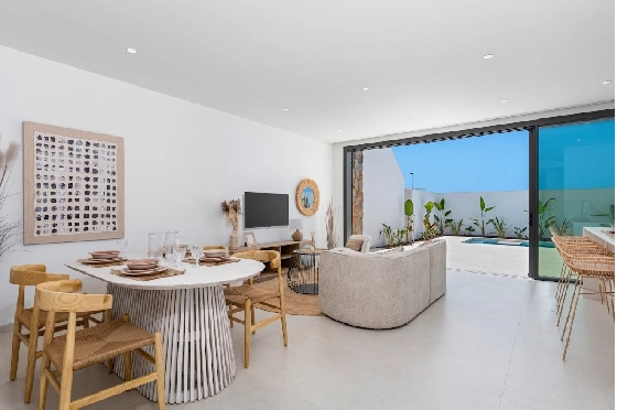 Villa in Los Alcazares zu verkaufen, Woongedeelte 198 m², Zustand Erstbezug, Klimaanlage, Grondstuk 235 m², 3 Slaapkamers, 2 Badkamers, Pool, ref.: HA-LAN-501-E01-4