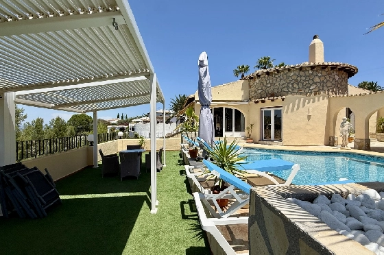 Villa in Pego - Monte Pego(Rafol) zu verkaufen, Woongedeelte 259 m², Bouwjaar 1990, + Zentralheizung, Klimaanlage, Grondstuk 2400 m², 4 Slaapkamers, 3 Badkamers, Pool, ref.: JS-1026-4