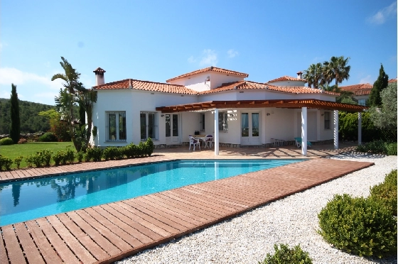 Sommerhaus in Oliva(San Pere) zur Ferienvermietung, Woongedeelte 170 m², Bouwjaar 2005, Zustand neuwertig, + Fussbodenheizung, Klimaanlage, Grondstuk 900 m², 3 Slaapkamers, 2 Badkamers, Pool, ref.: V-1415-1
